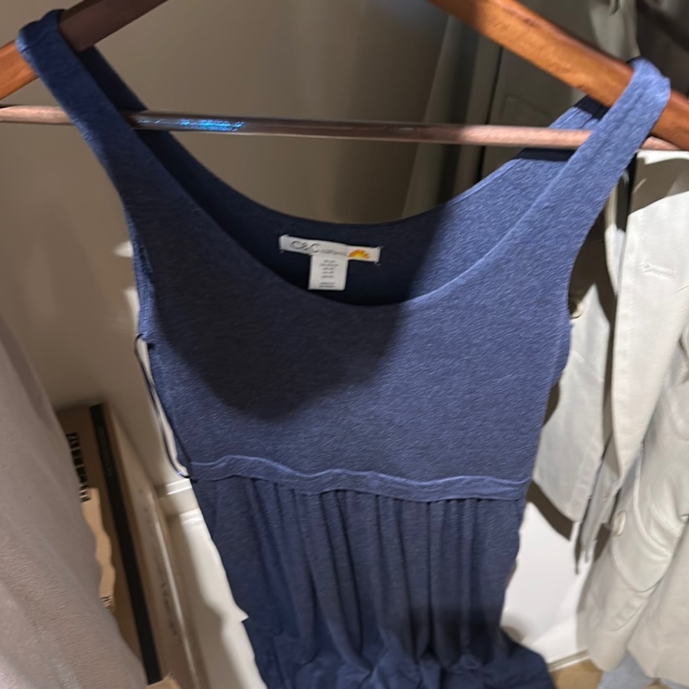 C&C California Deep Blue Sleeveless Top